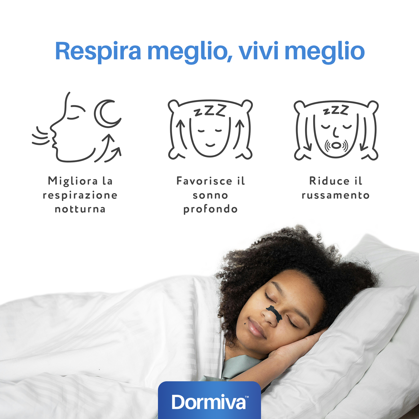 Cerotti Nasali Dormiva™ – Nose Tape